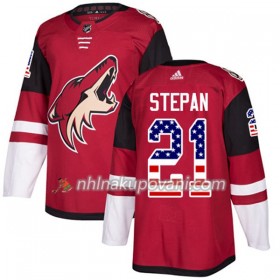 Arizona Coyotes Dresy Derek Stepan 21 2017-2018 USA Flag Fashion Černá Adidas Authentic - Pánské